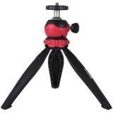 PULUZ 20cm Pocket Plastic Statief mount met 360 graden Bal Hoofd voor smartphones  GoPro  DSLR Camera's (Rood)