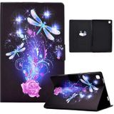 Voor Samsung Galaxy Tab S6 Lite Electry Pressed TPU lederen tablet case (Butterfly)