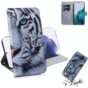 Voor Samsung Galaxy S30 Plus Gekleurde tekening horizontale flip lederen hoes  met Holder & Card Slots & Wallet(Tiger)