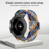 Voor Samsung Galaxy Watch Active2 44mm verstelbare nylon gevlochten elasticiteitsvervanging riem horlogeband