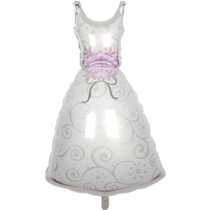 5 PC'S bruiloft kamer decoratie ballon Valentine bruiloft jurk aluminium ballon  grootte: grote trouwjurken