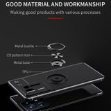 Voor Xiaomi Mix 4 metalen ringhouder 360 graden roterende TPU-zaak (zwart + rose goud)