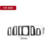 5 PCS Carbon Fiber auto luchtuitlaat decoratieve sticker voor BMW 5 serie F10 2011-2017