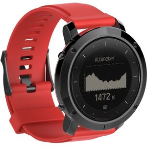 Siliconen vervangende polsband voor SUUNTO traverse (rood)