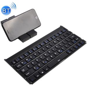GK808 Ultra-thin opvouwbare Bluetooth V3.0 toetsenbord  ingebouwde houder  ondersteuning Android / iOS / Windowssysteem (zwart)