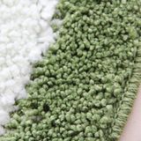 Voet-vormige anti slip Shaggy zacht water absorptie slaapkamer badkamer tapijt mat  grootte: 40x60cm (paars)