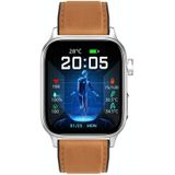 GT22 1 85 inch TFT-scherm lederen band Gezondheid Smart Watch  ondersteuning voor Bluetooth-oproep / Plateau Bloedzuurstof / Lichaamstemperatuur / Aritmie / TI Hartslagmeting