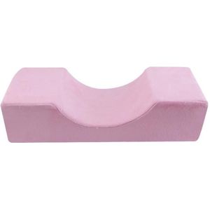 Valse wimpers entend hoofdkussen U-vormige schoonheid wimper kussen (fluweel roze)