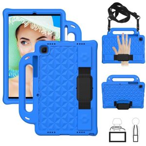Voor Galaxy Tab S6 Lite P610/P615 Diamond Series EVA Anti-Fall Shockproof Sleeve Beschermhoes met houder & riem(blauw)