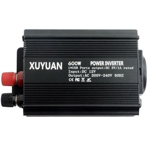 XUYUAN 600W Solar Car Home Inverter USB-oplaadconverter  EU-stekker  specificatie: 12V tot 220V