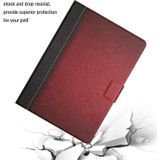 Voor Amazon Kindle Fire HD 8 2020 Stitching Effen Kleur Smart Leather Tablet Case (Rood)