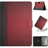 Voor Amazon Kindle Fire HD 8 2020 Stitching Effen Kleur Smart Leather Tablet Case (Rood)