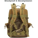 Sunjunmay J005 45L grote capaciteit waterdichte outdoor camping wandelende rugzak (Army Green)