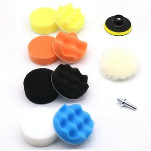 3 inch 11 in 1 3-7 inch auto polijsten en waxen sponsplaat spons pad set