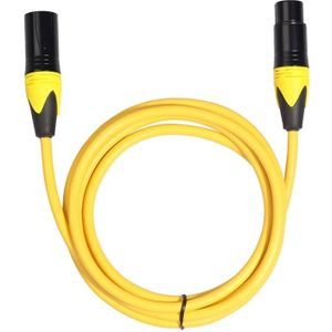 XRL male naar Female microfoon mixer audio kabel  lengte: 5m (geel)