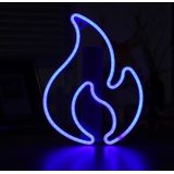 NHD-HY-01 USB Neon LED Vlamvorm Feestdecoratieve Lichten (Blauw)