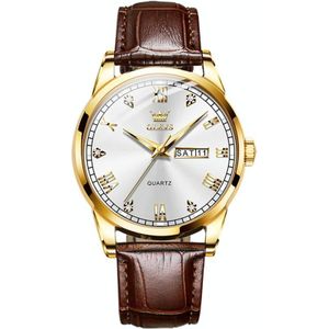 OLEVS 6896 Heren multifunctioneel lichtgevend waterdicht quartz horloge