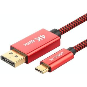 4K 60HZ USB-C / TYPE-C MANNELIJKE OM MANNELIJKE HD-adapterkabel weer te geven