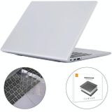 ENKAY voor Huawei MateBook D 14 / Honor MagicBook 14 AMERIKAANSE versie 2 in 1 crystal beschermhoes met TPU-toetsenbordfilm (transparant)