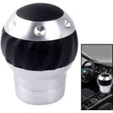 Auto universele ronde gevormde ergonomische aluminium handmatige versnelling Shift knop (zwart)
