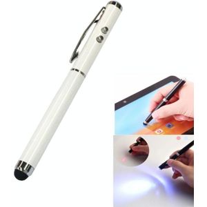 At-15 3 in 1 Mobile Phone Tablet Universal Handwriting Touch Screen with Red Laser & LED Light Function(White)
