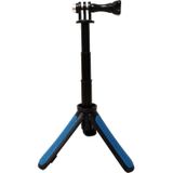 Multifunctionele opvouwbare statief houder Selfie monopod stick voor GoPro HERO5 Session/5/4 Session/4/3 +/3/2/1  Xiaoyi sport cameras  lengte: 12-23cm (blauw)