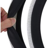 Auto Steering Wheel Cover luxe Steering Wheel Covers met Diamond decoratie vier seizoenen General(Black)