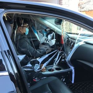 Auto bestuurdersstoel quarantaine transparante anti-spray Shield anti-speeksel beschermende film