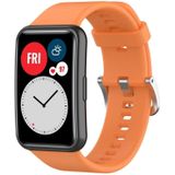 Voor Huawei Watch Fit nieuwe effen kleur siliconen horlogeband