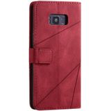 Voor Samsung Galaxy S8 Plus Skin Feel Splicing Horizontal Flip Leather Case met Holder & Card Slots & Wallet & Photo Frame(Red)
