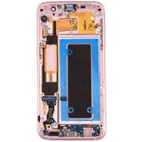 Originele LCD-scherm en Digitizer met Frame & opladen poort Board & Volume knop & Power Buttonfor voor Galaxy S7 Edge / G935F(Pink)