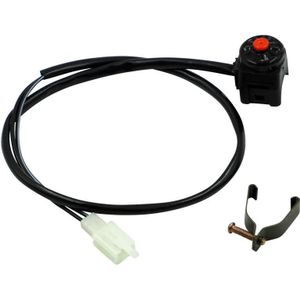 4 PCS motorfiets modificatie accessoires ATV switch koplamp controle power failure start luidspreker inhalen lichtschakelaar (rood)