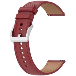 Voor Garmin VivoMove Luxe in relif gemaakte lederen horlogeband