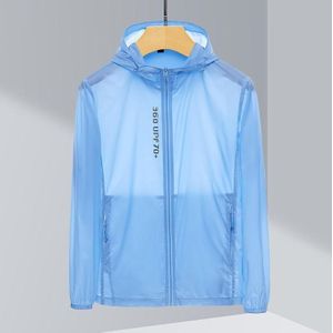 Mens Outdoor UV-proof ademende lichtgewicht UPF 70 + zonnebrandcrme kleding voor koppels (kleur: lichtblauwe maat: XL)