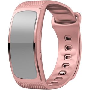 Voor Samsung Gear Fit2 Pro siliconen vervangende riem horlogeband  maat: S (roze)