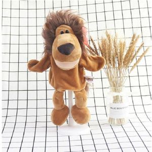 Peuter Cartoon Animal Pluche Hand Puppet Toy Ouder-Kind Storytelling Props  Hoogte: 30cm (Leeuw)