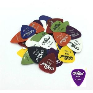 Alice 50 PCS ABS elektrische gitaar picks  willekeurige kleur levering  oppervlak: spiegel  grootte: 0.71 mm