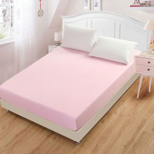 Plain Matrasbeschermer bed mat matras cover Hoeslaken  grootte: 150X200cm (Jade)