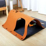 DIY Combinatie Vilt Cat Tunnel Cat Litter  Specificatie: 44x60cm (Bruin)