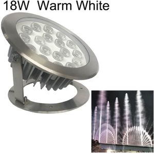 18W Square Park Landscape LED Underwater Light Pool Light (Warm White Light)