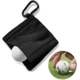 Microfiber fleece voering GOLF bal schoonmaak handdoek met karabijnhaak