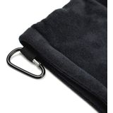 Microfiber fleece voering GOLF bal schoonmaak handdoek met karabijnhaak