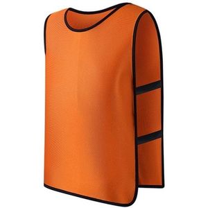 Voetbal Basketbal Training Vest Kinderen Team Uniform Vest Outdoor sportkleding  Grootte:Children Models(Met Veters Orange)