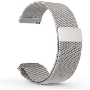 20mm Milanese roestvrij staal vervangende horlogeband voor Amazfit GTS / Amazfit GTS 2 (Zilver)