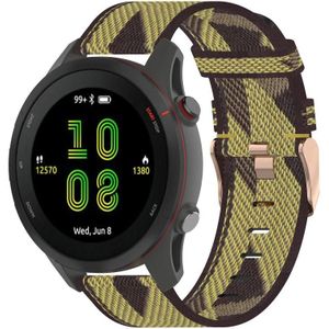 Voor Garmin Forerunner 255 22mm nylon geweven horlogeband