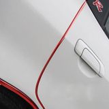 5m auto decoratieve Strip PVC Chrome decoratie Strip deur afdichting venster Seal(Red)