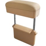 Universal Car PU Leder verpakt armleuning Box Cushion Auto Armsteun Box Mat met opbergdoos (Beige)