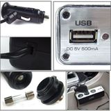 3 Triple Socket 12V/24V Car Cigarette Lighter USB Power(Black)