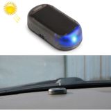 LQ-S10 auto Solar Power gesimuleerde Dummy Alarm waarschuwing anti-diefstal LED knippert beveiliging licht nep lamp (blauw licht)