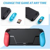TPU Shell greep greep met spel kaartsleuf anti-schok Cover Silicone Case for Nintendo Switch